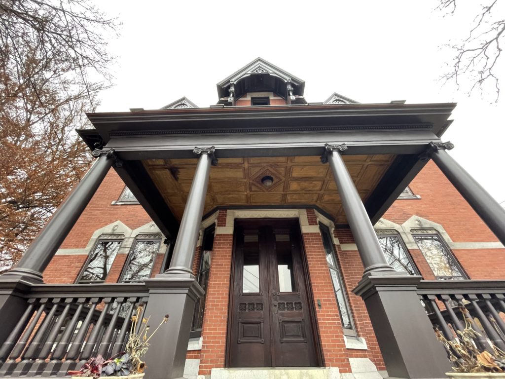 The front of the KIMBALL JENKINS Mansion that has been abandoned for over a century until the night of the disappearances.